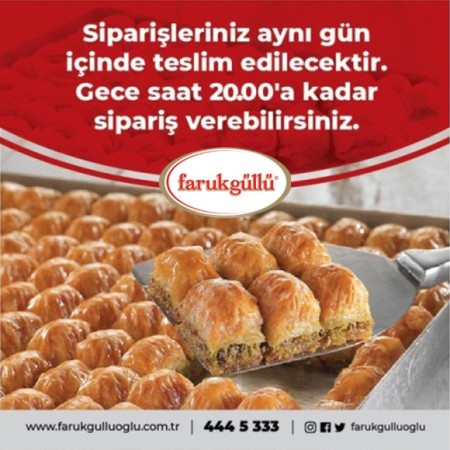 Siparişleriniz aynı gün içinde teslim edilecektir.