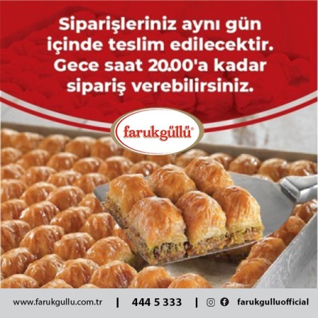 Siparişleriniz aynı gün içinde teslim edilecektir.