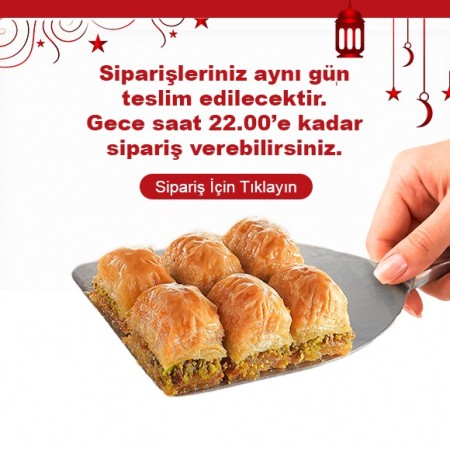 Siparişleriniz aynı gün içinde teslim edilecektir.